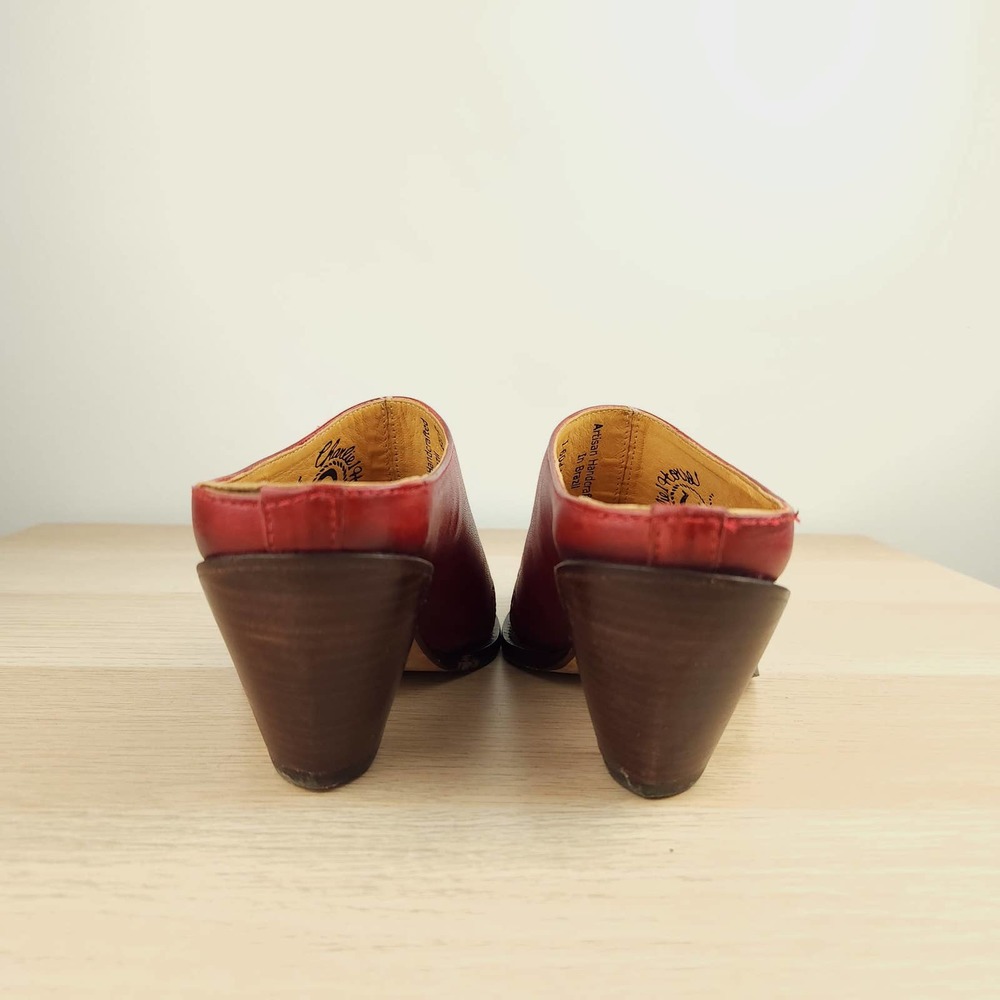 Lucchese Charlie 1 Horse Women's Square Toe Sz 6 B Western Mules Cowboy Clogs - Picture 5 of 12